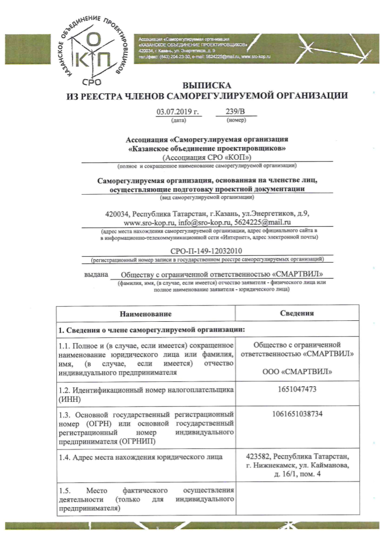 СРО 2019